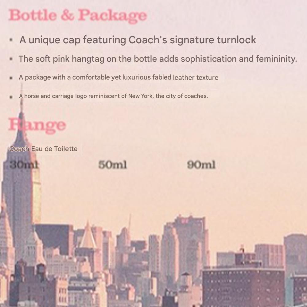 Coach Eau de Toilette, 30ml, 1 bottle