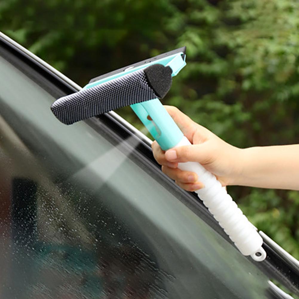 3 in 1 Glasreiniger Abzieher mit Wassersprühflasche Fensterreiniger Mopp Aufhängbar Multifunktional für Haushaltsreinigungswerkzeug