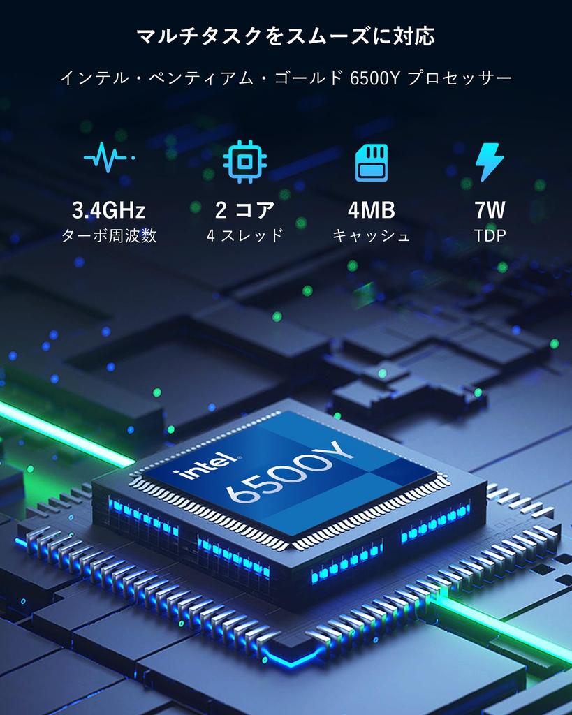 ECOHERO Laptop FHD IPS Pentium 6500Y CPU To Better Than Core 32GB Dual 1TB Windows 11 Office 2024 Pro Privacy Shutter Webcam Ideal for and Video