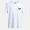 Men's White Cotton T-shirt with Round Neck Rugby Club
