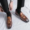 Leder Schuhe in großer Größe Herren Britische Slipper Business Casual Schuhe Ein-Pedal Doudou Schuhe Jugend Fransen Kleine Lederschuhe