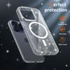 Anti-Yellowing Glitter Clear Case for Magsafe Iphone 17 Air 16 E 15 15Pro 14 Plus 13 Pro Max 13Pro 14Pro 16Pro 17Pro Mag Safe Phone Cover