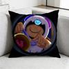 SStars LLeon Game Pillow Case Antidustmite Pillowcase Invisible zipper silky short plush Sofa cushion cover