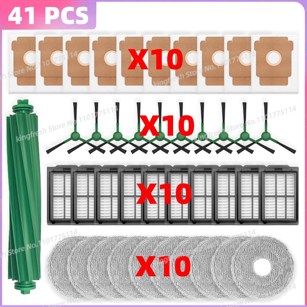 Fit For ( iRobot Roomba Plus 405 Combo / 505 Combo ) Vacuum Parts Main Roller Side Brush Mop Cloth Filter Dust Bag Accessories