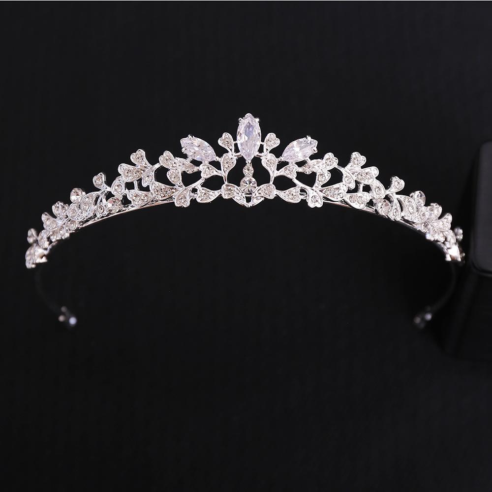 Crystal Zirconia Tiara - Luxury Wedding Crown for Bride Queen Princess