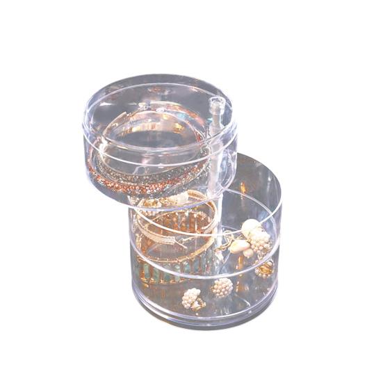 

Шкатулка для ювелирных изделий пылезащитная водонепроницаемая прозрачная 3/4/5 слоев вращающаяся серьга ожерелье органайзер для ежедневного использования Triple Layer