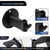 SUNMON Microphone Wall Mount Boom Arm Microphone Holder Horizontal Wall Mount Space-Saving Desktop Metal Clamp