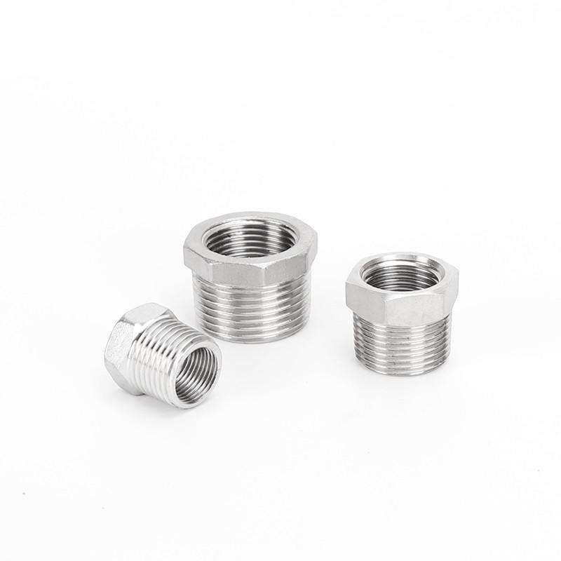 1/8 "1/4" 3/8 "1/2" 3/4 "1" 1-1/4 "NPT Männlich Zu Weiblich Gewinde 304 Edelstahl Reduzierbuchse Reduziert Rohr Fitting Anschluss