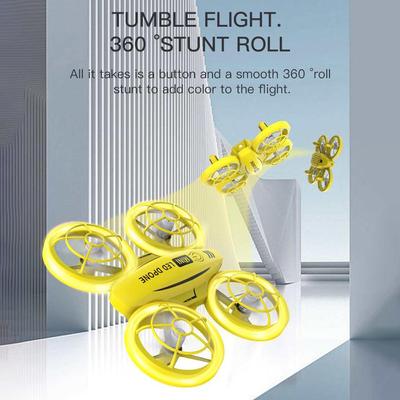 Remote Control Mini Drone for Kids Beginners 2.4GHz Remote Control Stunt Quadcopter with LED