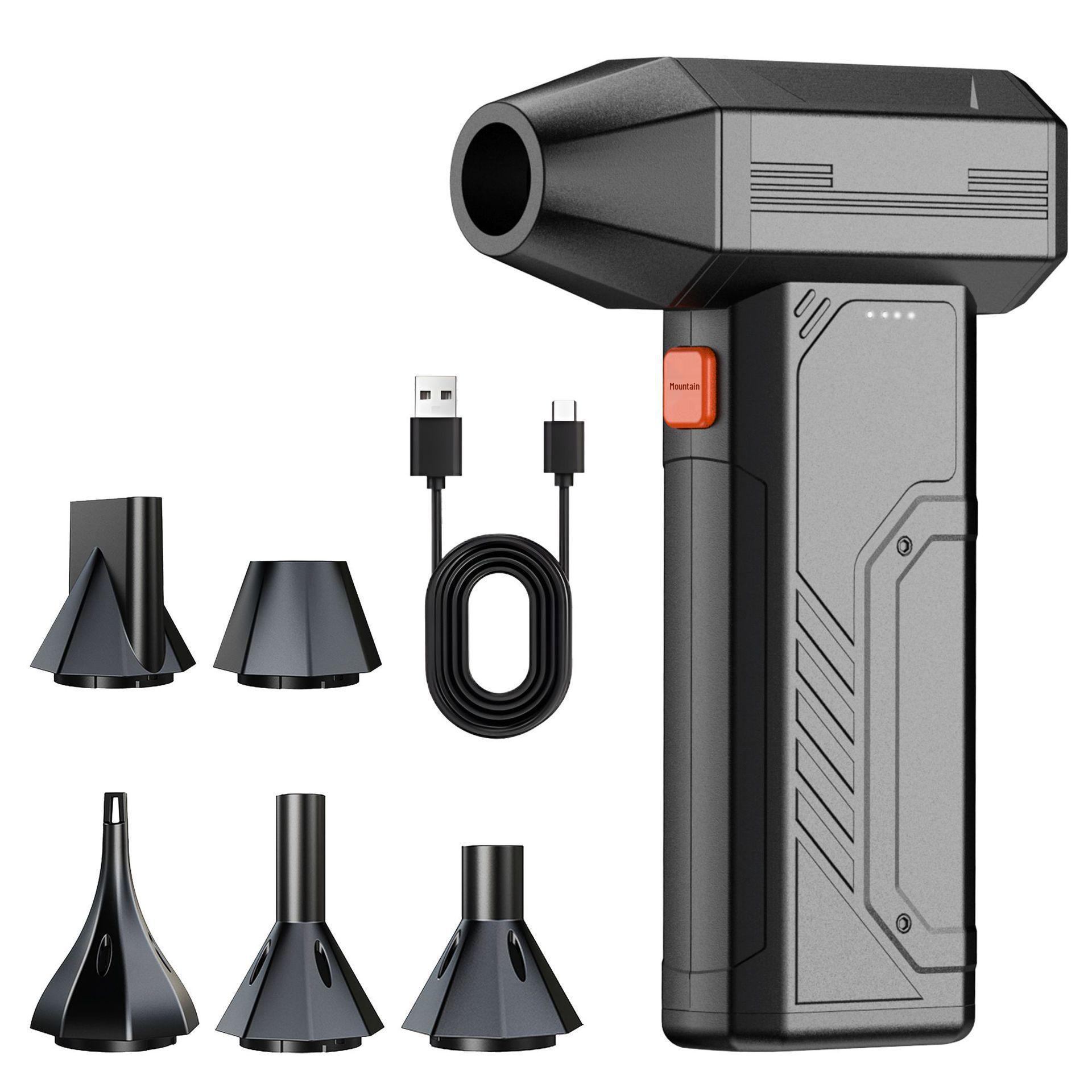 Portable Brushless USB Turbo Fan - Mini Handheld Duster with Large Airflow 143mm*62mm*40mm