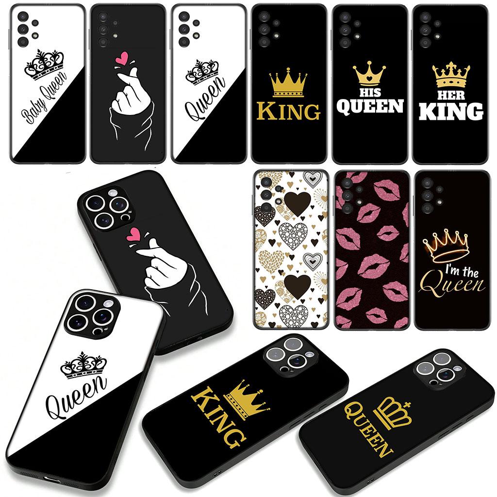 for Xiaomi Poco F7 F6 F8 Ultra F5 X7 X6 X5 X3 NFC M7 M6 Pro C85 C75 C65 C71 C61 Case Crown King Queen Princess Heart shaped