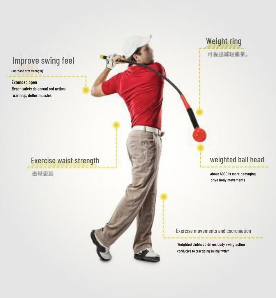 Multi-size Cross-border Golf Swing Practice Trainer: Warm-up & Strengthen Your Swing
