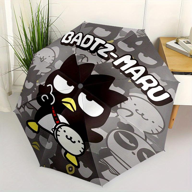 

Badtz-Maru,character Automatic Umbrella-Foldable, Durable 8-Bone Design, Compact and Stylish, Great for Camping, Halloween, Christmas, Mothe