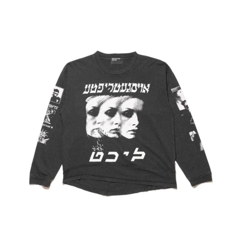 Letter printing retro portrait American tide brand loose men's and women's casual short-sleeved T-shirt tide