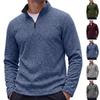 Men's 1/4 Zip Pullover Sweatshirt Heather Stand Collar Long Sleeve Casual Lightweight Fleece Sweater Tops