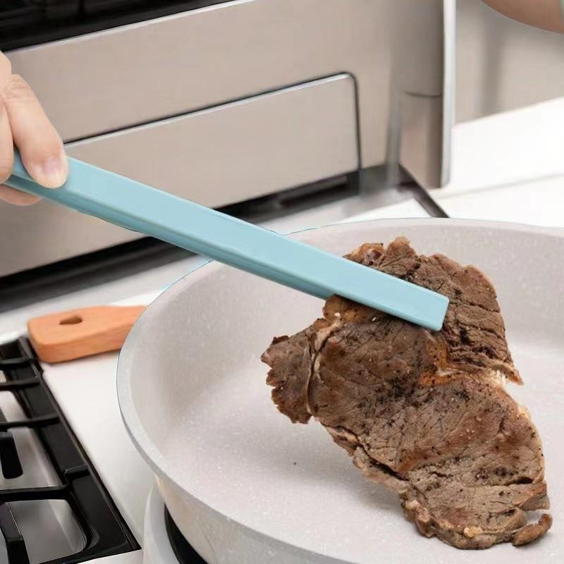 1PC Silicone Food Tongs BBQ Tongs Integrated Full CoverageVSteak Tongs Buffet BBQ Tongs Bread Tongs