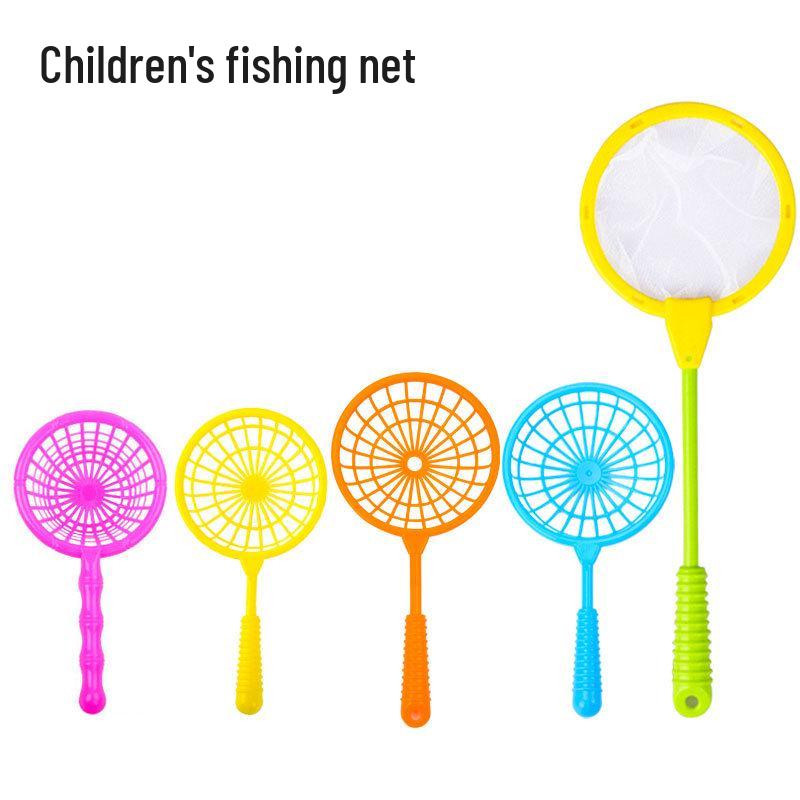 Summer Kids' Magnetic Fishing Toy Set with Net Bag & Scoop