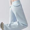 GMXIA Micro-large Sweatpants Women Spring and Autumn High-waisted Thin Casual Sweatpants Loose Drape Dragged Trousers Straight Wide-leg Trousers