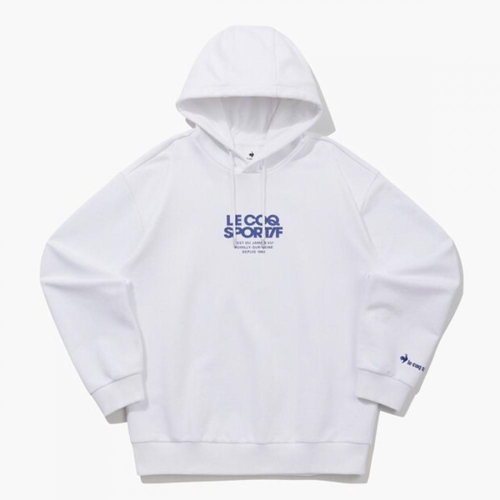 Le Coq Sportif Unisex Graphic Loose Fit Hoodie Qq123lhd16 OWT white110 public 2XL 5840₽