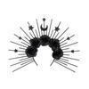 Elegant Gothic Crown Headband Moon Star Baroque Tiaras Hairband Sungodness Hairhoop Women Cosplay Costume Accessories