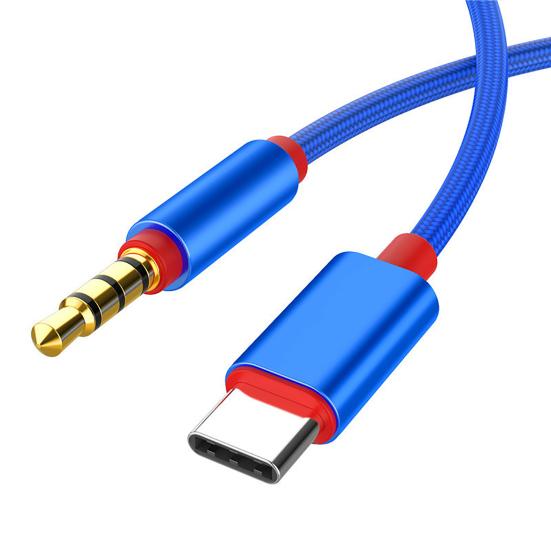 Type-C to 3.5mm Car Headphone Jack HiFi Audio Adapter Connector Converter Cable