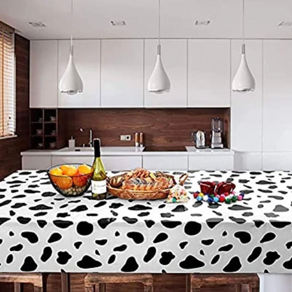 Disposable Cow Print Tablecloth Plastic Table Decorative Cloth Tablecover  Birthday/weeding Party