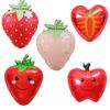 Sweet Strawberry Aluminum Film Balloon for Children's Birthday, Hawaiian Party Decoration, Fruit Shaped Foil Balloons