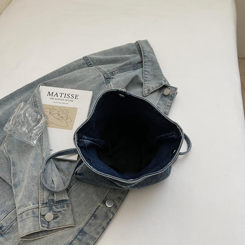 Denim Shoulder Bag Large Capacity Messenger Bag Women's Messenger Bag