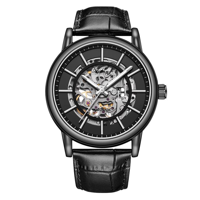 

AILANG новые часы полые автоматические механические часы мужские водонепроницаемые часы