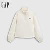 Gap Women's 2025 Fall Wheat Logo Embroidered Loose Fleece Sweatshirt