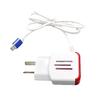 South America Argentina dual-port USB 5V2A cable charger Android