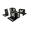 4x Vinkelbeslag Svart Stadigt Stabilt Professionell Fästning för Möbler Enkel