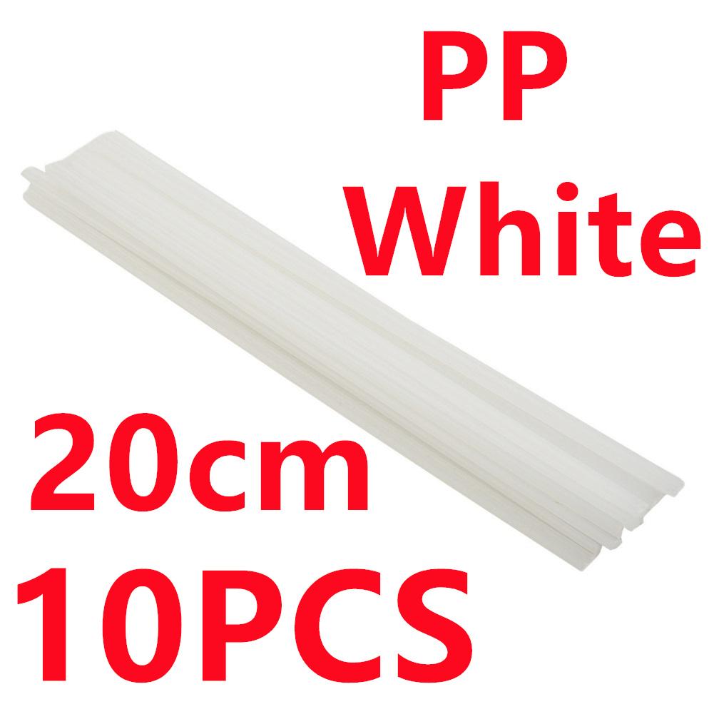 10er Set Kunststoff-Schweißstäbe 20 cm PP/PE/PVC/ABS Polypropylen Schweißstäbe Autostoßstangen Reparaturwerkzeuge Für Kunststoffschweißer