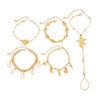 Pearl Conch Beaded Bangles Starfish Wrap Charm Hand Chain New Multilayer Shell Bracelets  Gifts