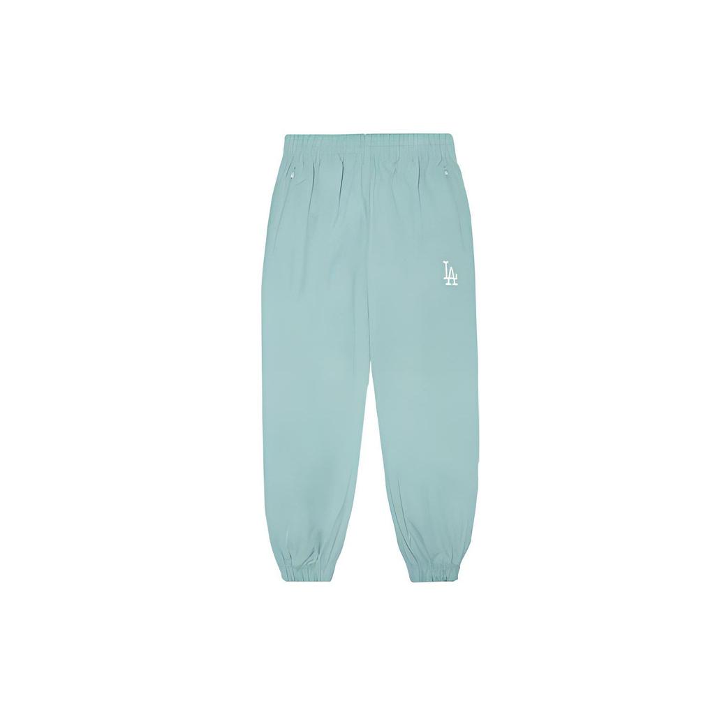 MLB Los Angeles Dodgers Solid Logo High-Waisted Loose Fit Sweatpants Knit Women bottoms Light-Blue 3FWPB0124-07BLL