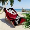 Oklahoma Sooners Print Beach Towel, Large Soft Quick Dry Towel for Beach Camping Swimming