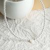 Sweet sister light luxury love pearl necklace female, versatile high-end shell pendant temperament collarbone chain
