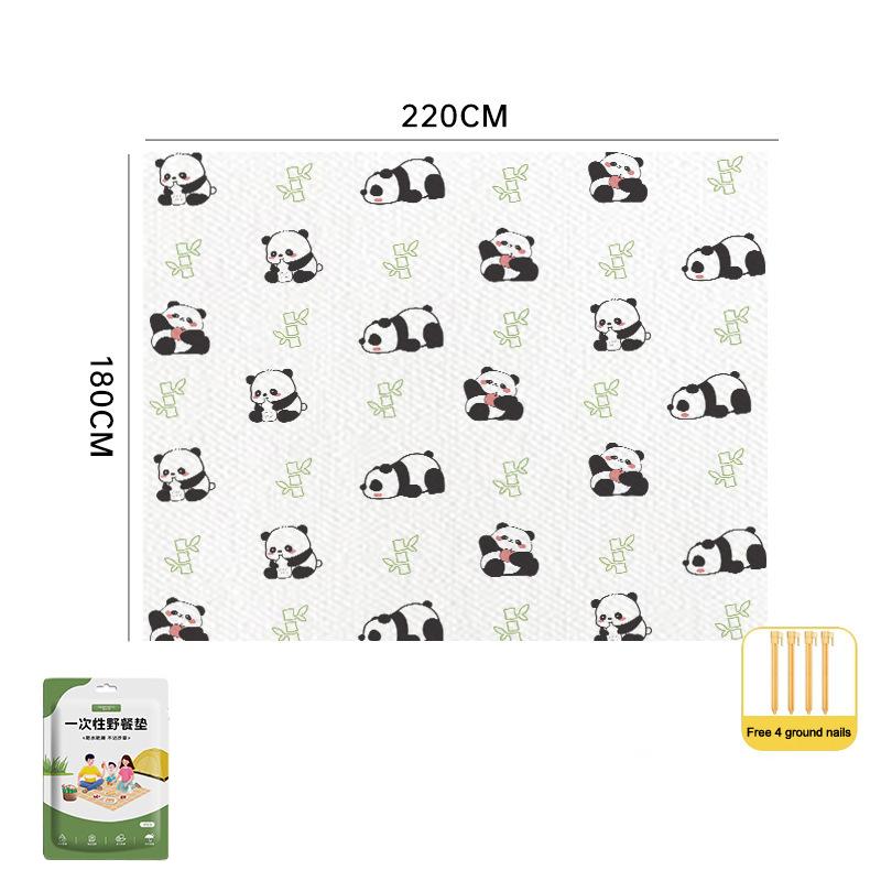 1Pc Disposable Picnic Mat Double-Layer Printing Travel Outdoor Barbecue Travel Sheets Thickened Moisture-Proof , Moisture-Proof