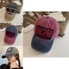 Distressed Denim Baseball Hat With Wide Brim For Stylish Spring Summer Look