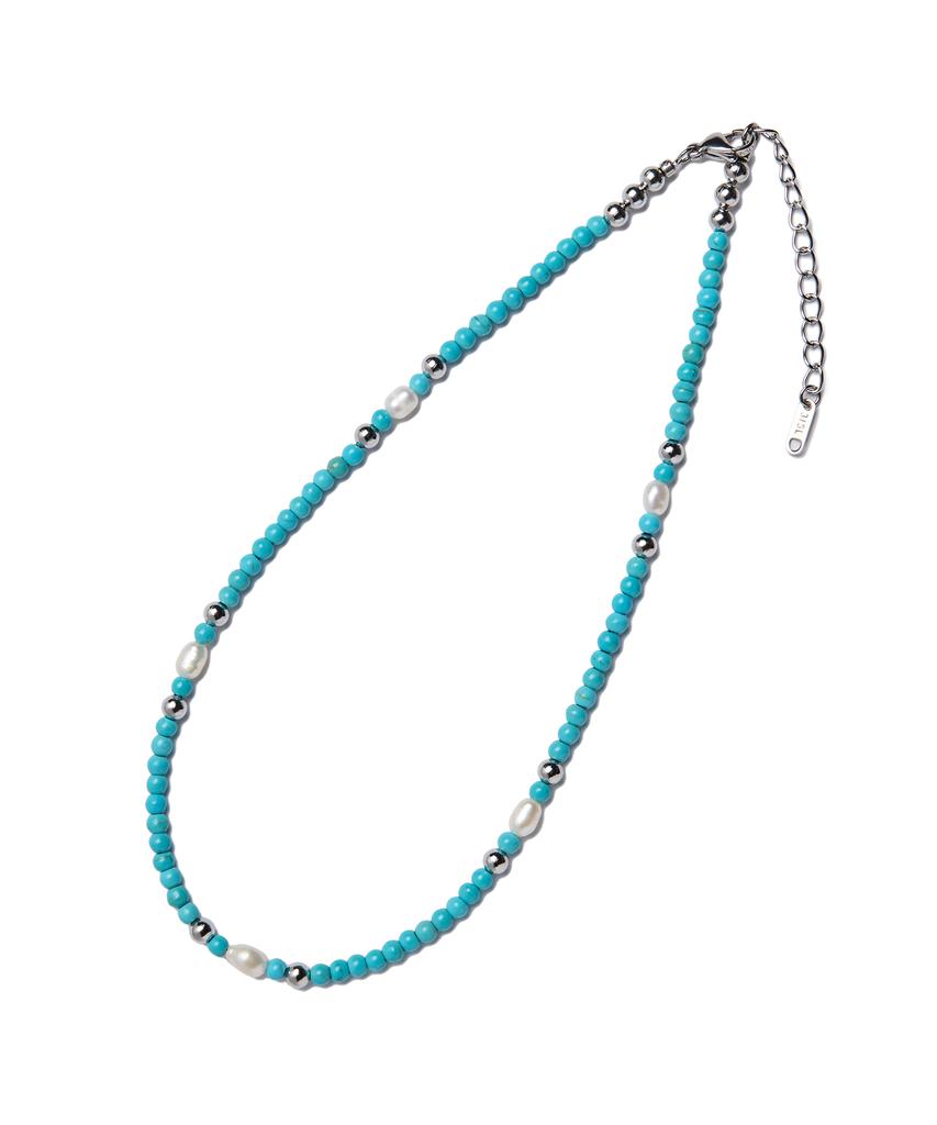 Akecii Azure Turquoise Bead Necklace