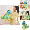 Plush Dinosaur Toy With Color Changing Blue Soft Stuffed Animal For Kids Playroom Decor