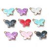 20pcs 12x18mm Enamel Butterfly Charms Pendant Small Alloy Metal DIY Jewelry Making Accessories for Earrings Necklace Bracelet