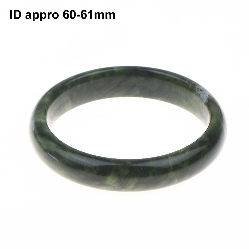 Green White Natural Jade Bracelet Hand Carved Wide Nanyu Bangle Premium Jewelry for Graduation Gift