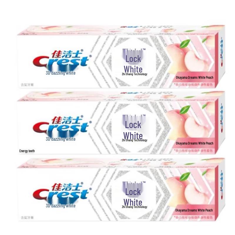 Crest Dual-Action Whitening Toothpaste - Okayama Peach 3-Pack