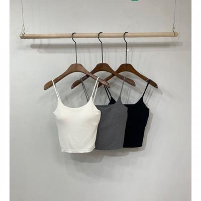 C S In The Room Mizo Wool Ribbed Cap StrIng Tank Top 3Color