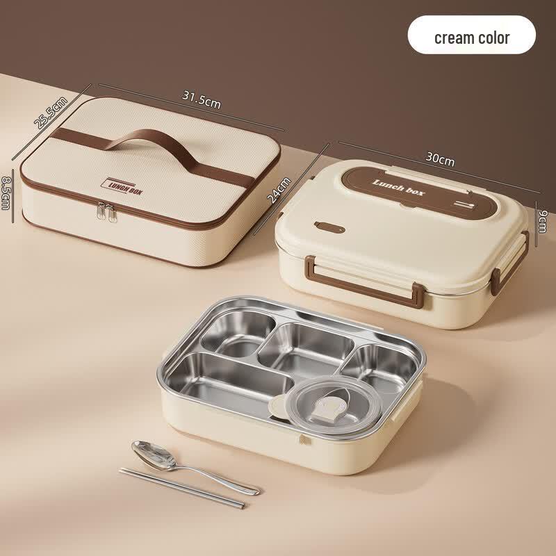ZISIZ 316 SS Insulated Microwavable Divided Lunch Box