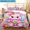 3PCS Rainbow Bears  3pcs Bedding,Including 3PCS Duvet Cover And 2pcs Pillowcases Perfect for Christmas,Ideal for Bedroom, Dormitory