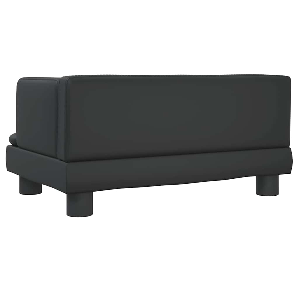 Dog Bed Black 60x40x30 cm Artificial Leather