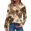 Women's Floral Print Long Sleeve  Shirt Elegant Casual Tops Trendy Shirt Tops