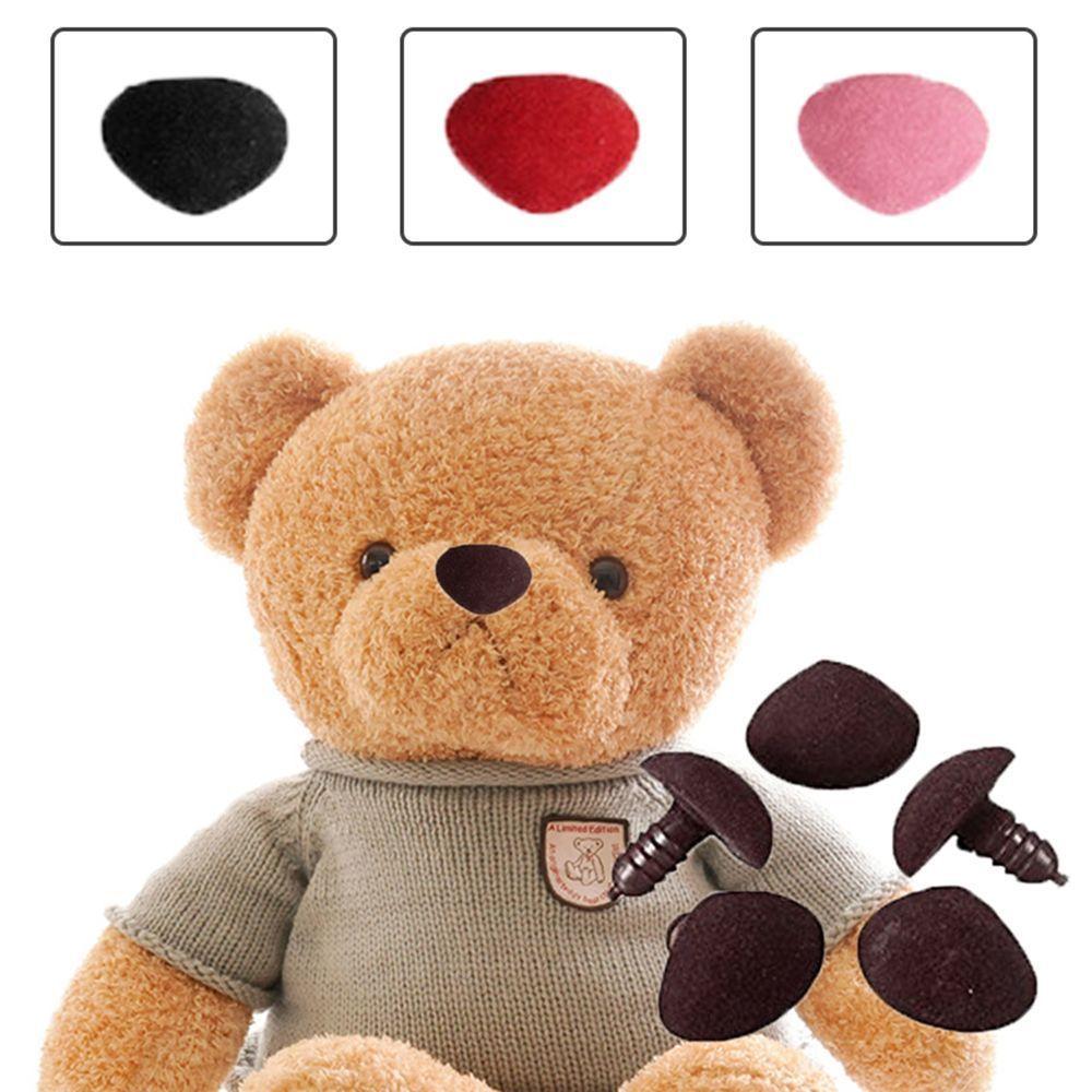 10 Pcs Plastic Triangle Nose Velvet Nose Bear Buttons DIY Tool For Bear Toys Safety Nose Hot Sale for Toy Dolls DIY Accessories